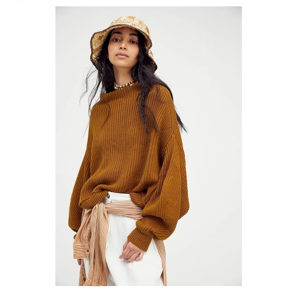 Free People Emmy Mock Neck Sweater XS